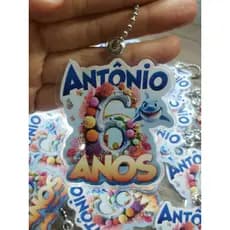 Chaveirinho plastificado com sua logo ou tema