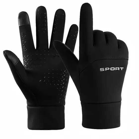 Luvas De Ciclismo Masculinas De Inverno À Prova D'água Para Esportes Ao Ar Livre Velo Sem Deslizamento Dedos Quente