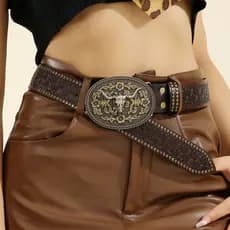 Cinto Casual De Negócios ESPOIR , De Couro PU Masculino De Marca Moderna Com Design De Luxo Calças Jeans De Cowboy Ocide