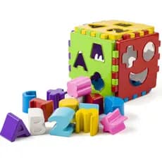 Cubo Educativo Divertido Bloco Encaixar 22 Peças Grandes Para Bebê