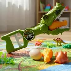 Dinossauro Dino Grabber T-rex Pegador Mão Hand Com Acessórios