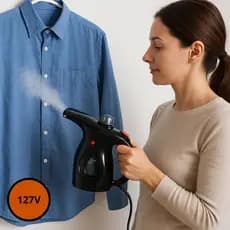 Passadeira A Vapor Portatil 127V Roupas Sem Vinco Aparelho Vapor Preta