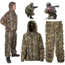 Roupa Camuflada Ghillie Sniper 3d ( Calça + Jaqueta)