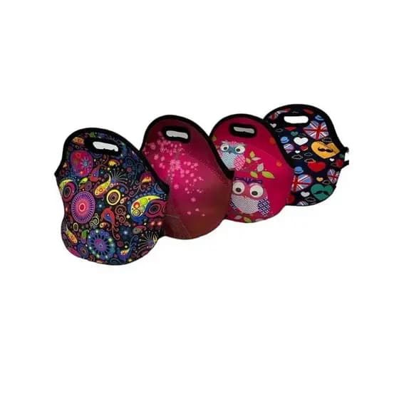 Bolsa Lancheira Térmica Feminina em Neoprene com Alça Butterfilies