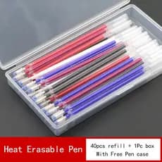 40 Peças De Alta Temperatura Tela Marca Caneta Eliminação Com Caneta De Marca Manual Caixa De Armazenamento
