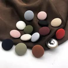 10pçs Botões De Bolsa Circular Colorida Para Mulheres Caxemira Pequenos Traje De , Chiffon , Roupas Versáteis Camisa