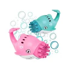 Máquina Elétrica Golfinho Bolas de Sabão Brinquedo Lança Bolhas com 10 saídas