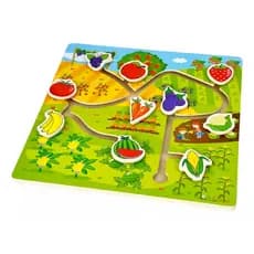 Aprenda Brincando Frutas e Legumes Brinquedo Montessori TEA
