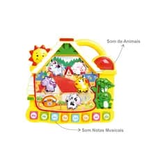 Brinquedo Educativo Paradise Musical Casinha Com Luz E Sons