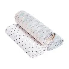 Cueiro Flanel Papi Baby Estampado para Bebê 80cm X 80cm Contém 03 Un - Ideal Para Recém-Nascidos