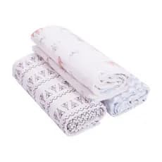 Cueiro Flanelado Papi Compose 80cmx80cm Swaddle Estampado Hipoalergênico Para Bebês Recém-Nascidos