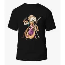 Camisa Camiseta Estampa Rapunzzel e Flinn Rder - Filme Enroladoos moda tendencia