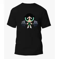 Camisa Camiseta Estampa Docinho marromba – As Meninas Superpoderosas academia fitness 100% algodão