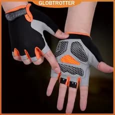 Globetrotter Luvas antiderrapantes de ciclismo esportivo para ginástica e fitness