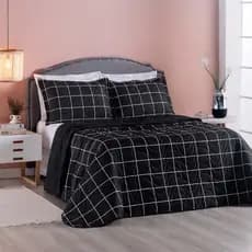Kit Cobre Leito Colcha Queen 3 Peças Boutis Estampados Kit Cobre Leito Queen Colori