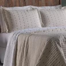 Cobre Leito Colcha Cama Casal Padrão Bordado  200 Fios Com Porta Travesseiro 2,40m x 2,20m