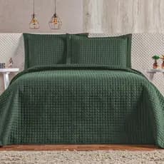 Cobre Leito De Casal Queen Premium 3 Pçs Matelassê Percal 300 fios Basic Plata