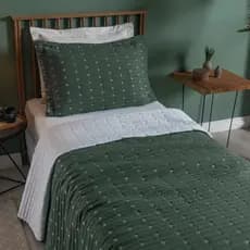 Cobre Leito Cama Solteiro 200 Fios 2 Peças Com Porta Travesseiro 2,40m x 1,80m