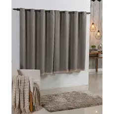 Cortina Corta Luz Blackout 2,80 x 1,60 Sala e Quarto Com Tecido Voil