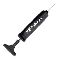 Bomba De Ar Com Agulha Way Poker Encher Inflar Cor Preto