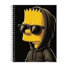 Caderno Bart Escolar  1, 10 ou 20 matérias