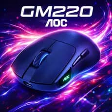 Mouse Gamer Desing Clean Ópticos 2 em 1 Bluetooth + wireless 7200dpi GM220 AOC Jogos Fps Cs Fortnite