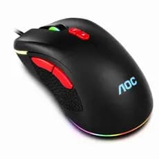 Mouse Gamer AOC GM180 RGB USB 7200 DPI 7 Botões Óptico Ergonômico Alta Precisão