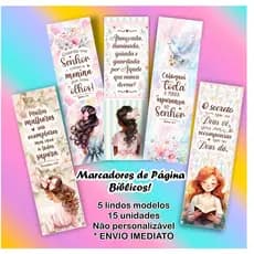 25 unidades Marcador de Página  Bíblico Texto Cristão. Linda lembrança que vai surpreender. Escolha seu modelo.