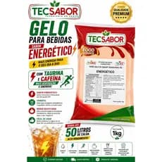 Gelo de Sabor Energetico 1kg Tec Sabor