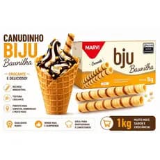 Biju Marvi Canudinho Biju - Baunilha - 1 kg - Unidade - 1