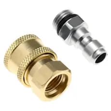 Engate Rápido 1/4 em Metal com Pino para Água, Encaixe Rápido, Sem Vazamentos e Alta Resistência