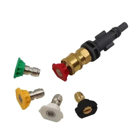 Kit Engate Rápido 1/4 Com 5 Bicos Para Lavadora Alta Pressão