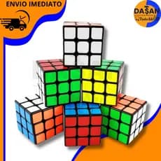 Kit 10 Cubo Mágico Clássico (5,5x5,5 cm) para todas as idades. Ótimo para estimular o raciocínio