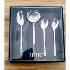 Conjunto 4 Talheres Para Servir De Aço Inox Wolff Firenze