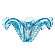 Centro De Mesa em Murano-Yasmim Azul Aquamarine G - Cristais Tavares