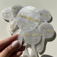 Espelho de bolsa KIT COM 10 formato MINI COM CABO acrílico beleza maquiagem mimo presente
