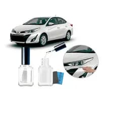 Tinta Tira Risco Automotivo Cor Carro Yaris 2019 2020 Branco Perolizado