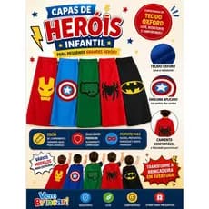Capa Super Heróis-Unidade- lembrança Super Herói infantil