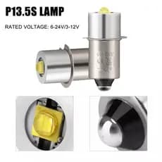 P13.5S E10 BA9S Base 5W LED Lâmpadas De Atualização Lanterna Maglite Branca 6500K 3W DC6V-24V Substituição Tochas Lâmpad
