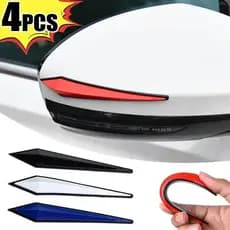 4 Pçs Carro Anti-Risco Adesivo Protetor Corpo Pára-Choques Proteção Colisão Porta Espelho Retrovisor Borda Guarda Tira De Borracha