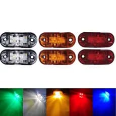 1 Pçs 12V 24V LED Luzes De Marcação Laterais Externas Do Carro Aviso Luz Da Cauda Auto Reboque Caminhão Lâmpadas Folga 5
