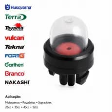 Bulbo Injetor Gasolina Roçadeira Motosserra Soprador