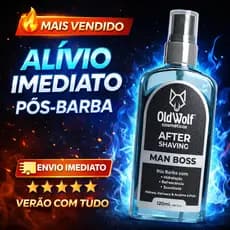 Loção Pós Barba | AFTER SHAVING MAN BOSS 120ml | Hidrata, Acalma e Suaviza a Pele | Envio Imediato