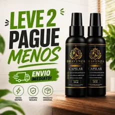 Kit 2 Tônico Capilar Bravenza 120ml Para Cabelo Barba Bigode e Sobrancelha Fortalece os Fios Uso Diário Envio Imediato