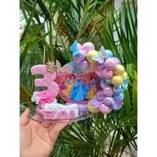 vela em biscuit das princesas disney