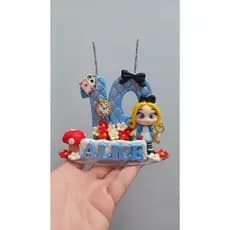 vela de biscuit Alice no País das Maravilhas
