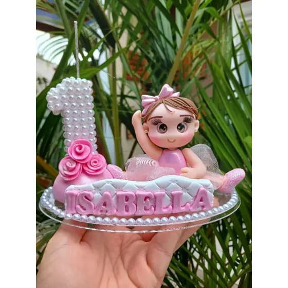 topo em biscuit Bailarina