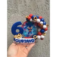 vela em biscuit do Sonic