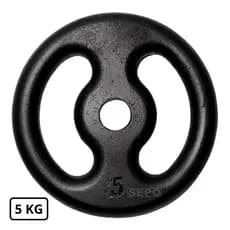 Anilha de Ferro Fundido Vasada Pintada - 5 Kg