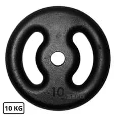 Anilha de Ferro Fundido Pintada 10 Kg Preto